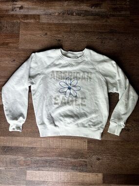 American Eagle Mint Green Pullover with Branded Patch